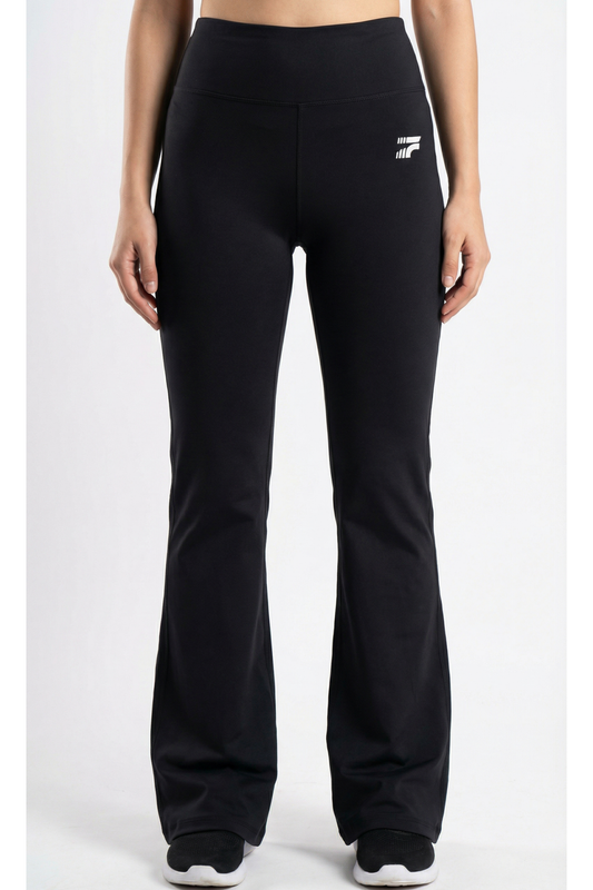 Premium Flare Yoga Pants -Black