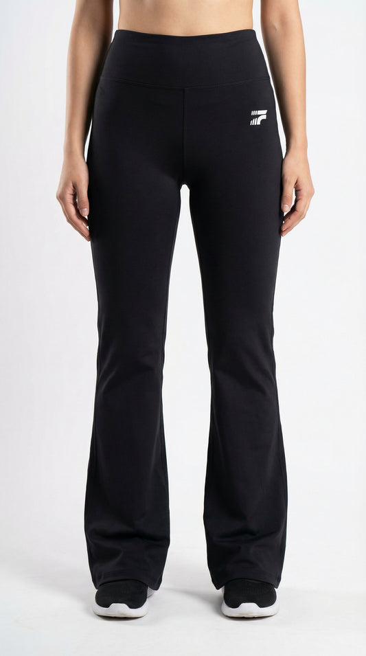 Premium Flare Yoga Pants -Black