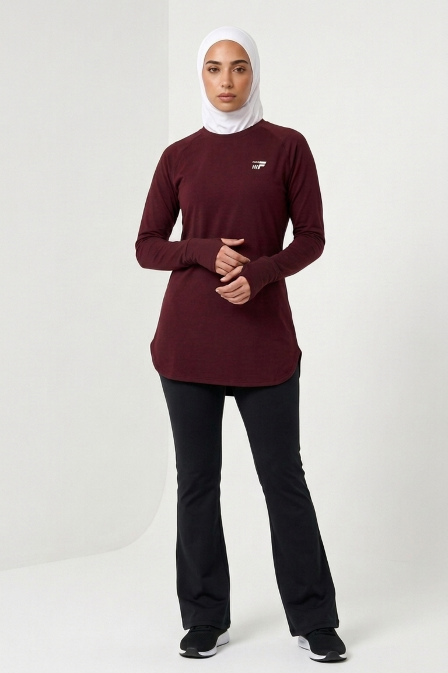 Essential set- Deep burgundy with Black