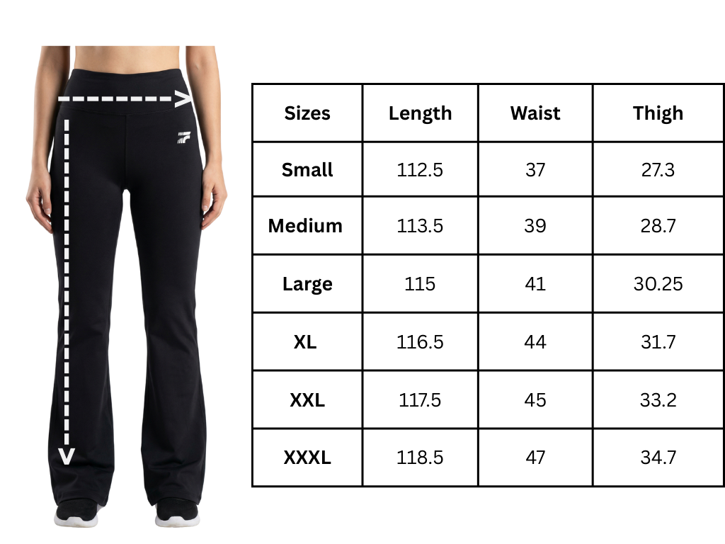 Premium Flare Yoga Pants -Black