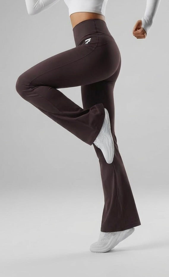 Premium Flare Yoga Pants -Purple Haze